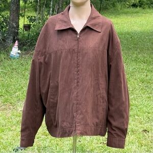 Men’s Chestnut Hill Brown Boykin Spaniel Society Zip-Up Jacket Size XL